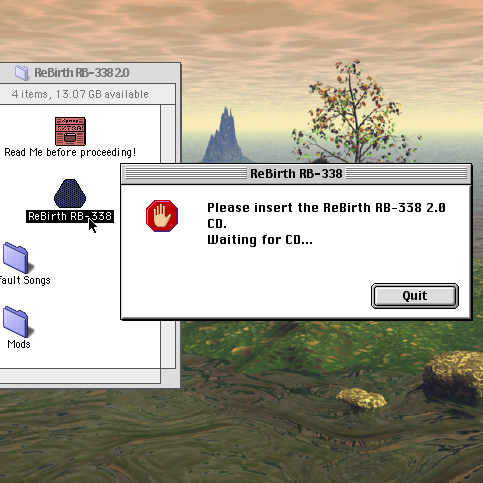 quickly launch ReBirth on Mac OS 9! image
